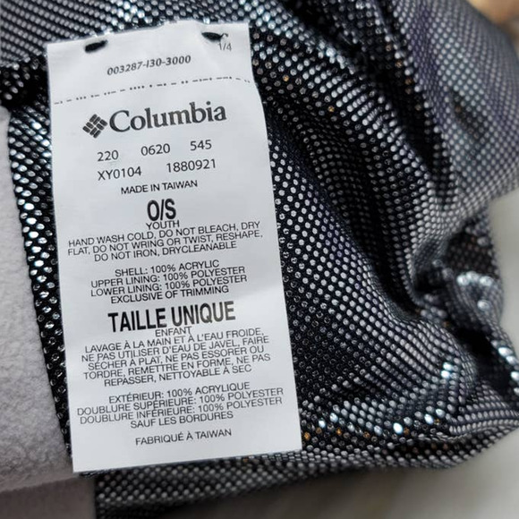 Columbia Lot of 2  Purple/Pink Pom-Pom Beanie One Size Youth - Picture 7 of 7